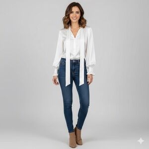 100% silk Long sleeve open sleeve bodysuit L